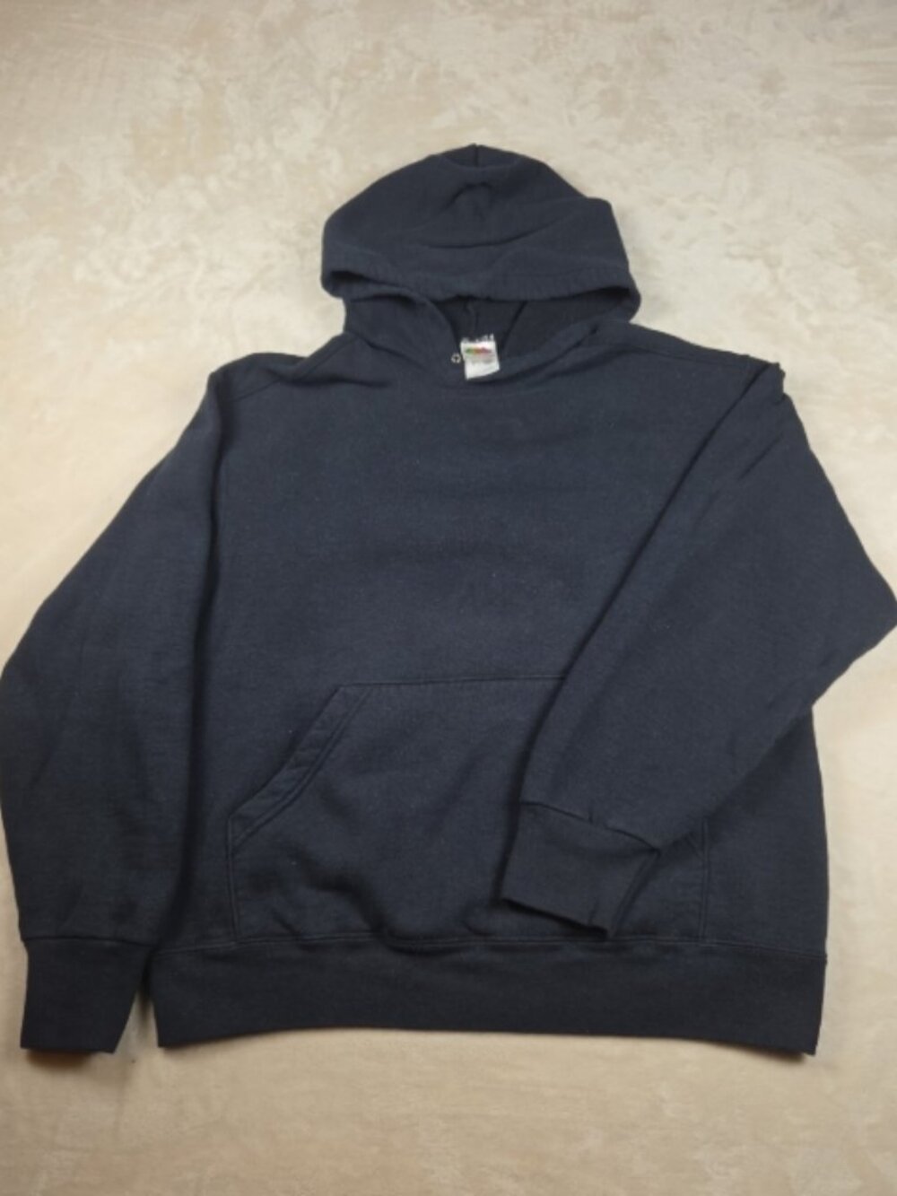 Fruit of the Loom Heavy Black Pullover Hoodie Large